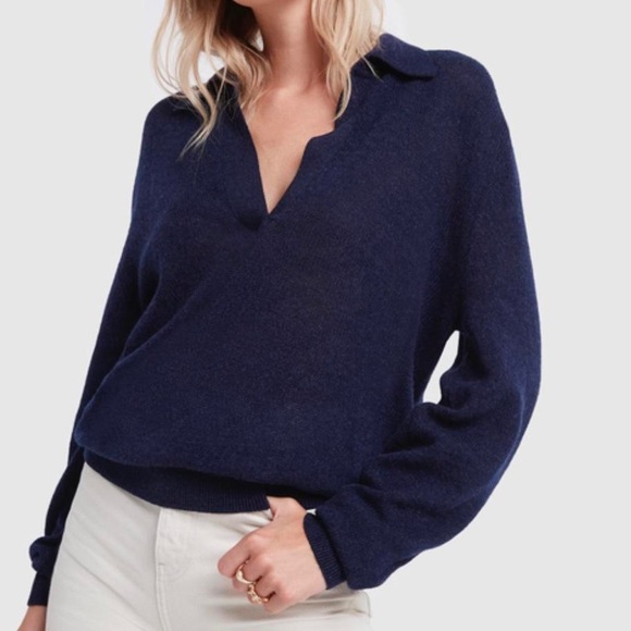 KHAITE Sweaters - KHAITE Jo Stretch Cashmere Polo Sweater